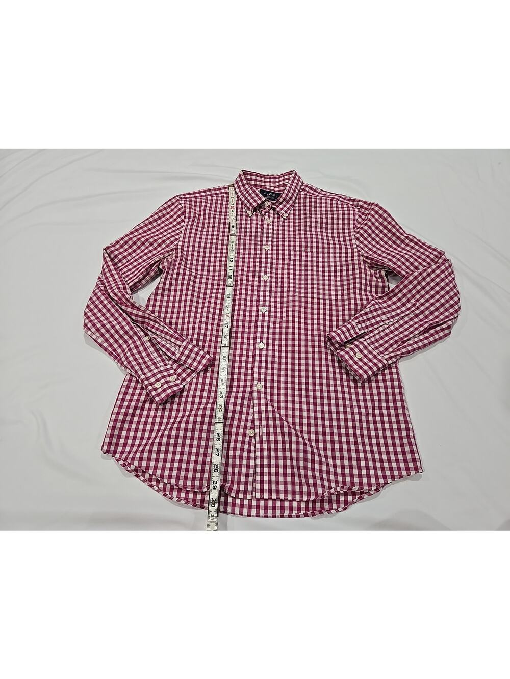 Charles Tyrwhitt Weekend Red Gingham Button Down Shirt Large Extra Slim Fit